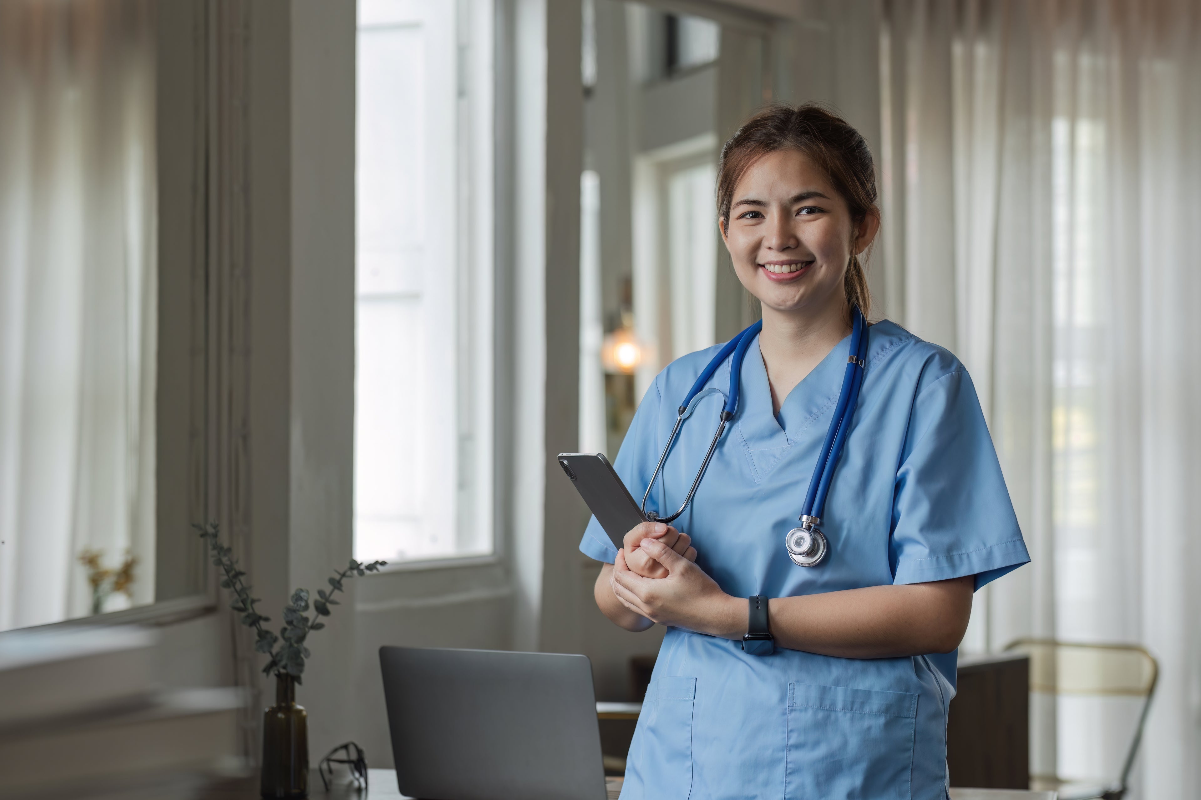 Smiling healthworker
