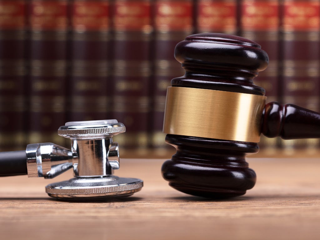 gavel and stethoscope