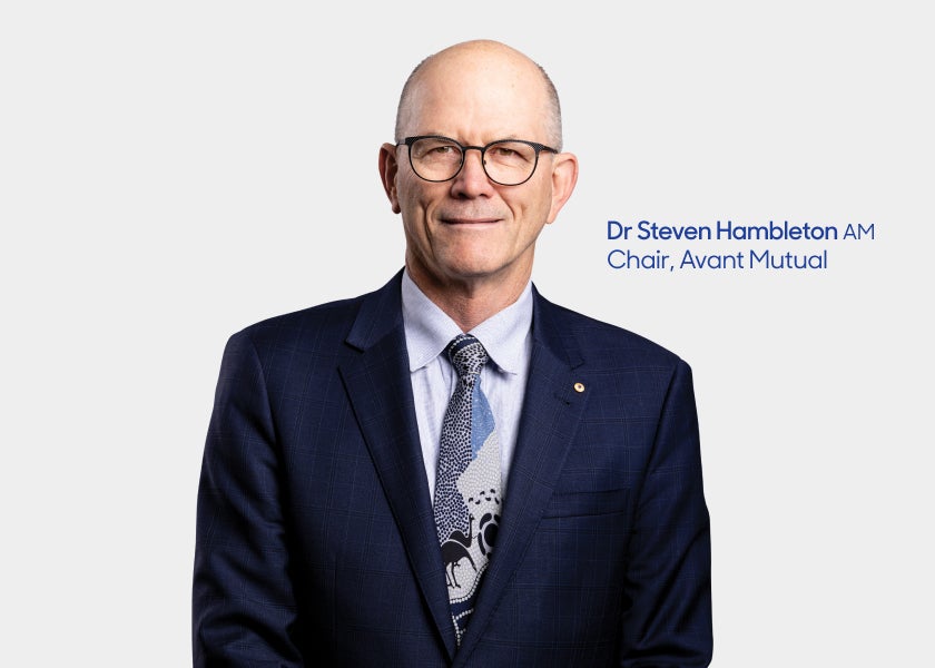Dr Steve Hambleton AM, Chair, Avant Mutual 