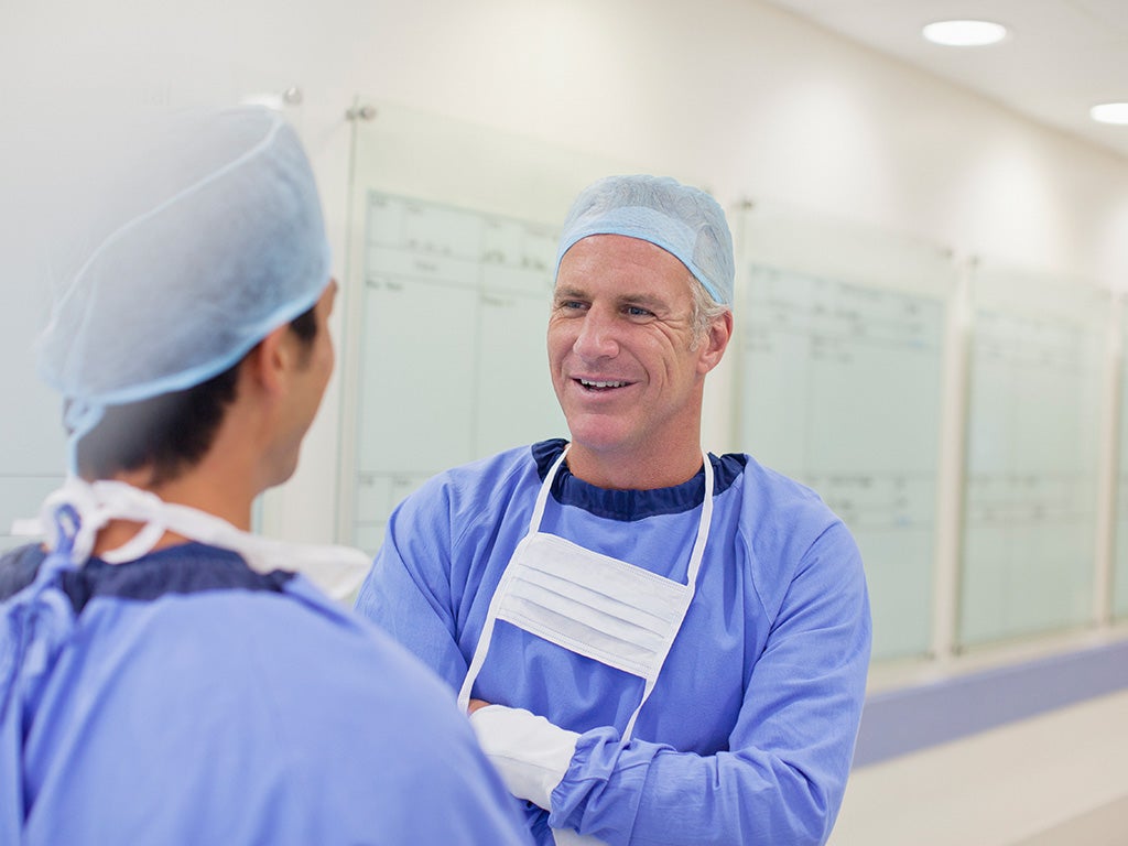 Two surgeons talking