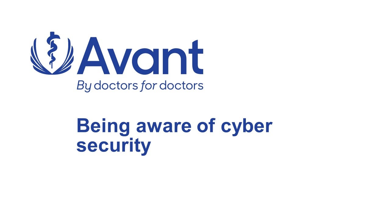 Being aware of cyber security