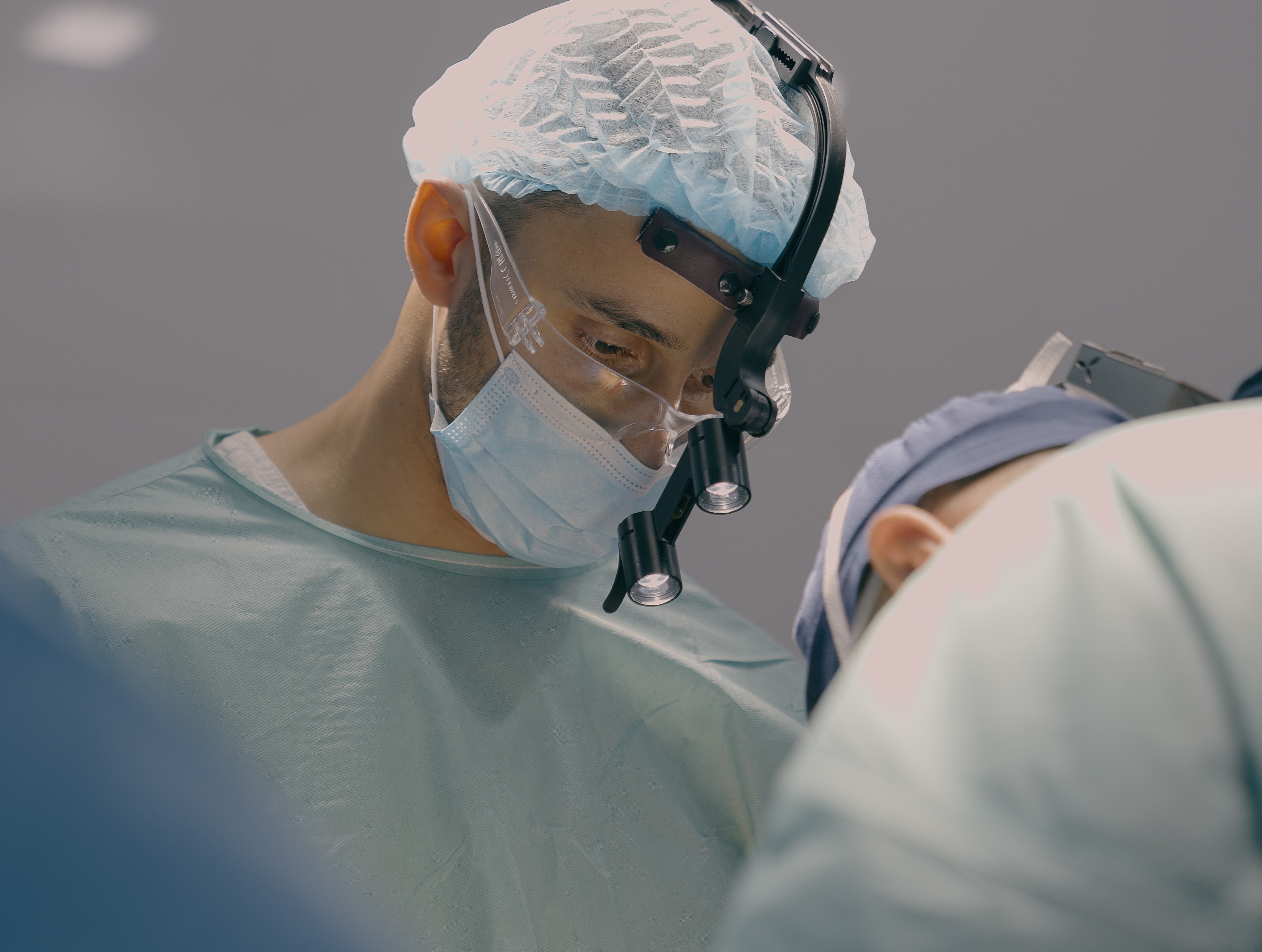 male surgeon with PPE