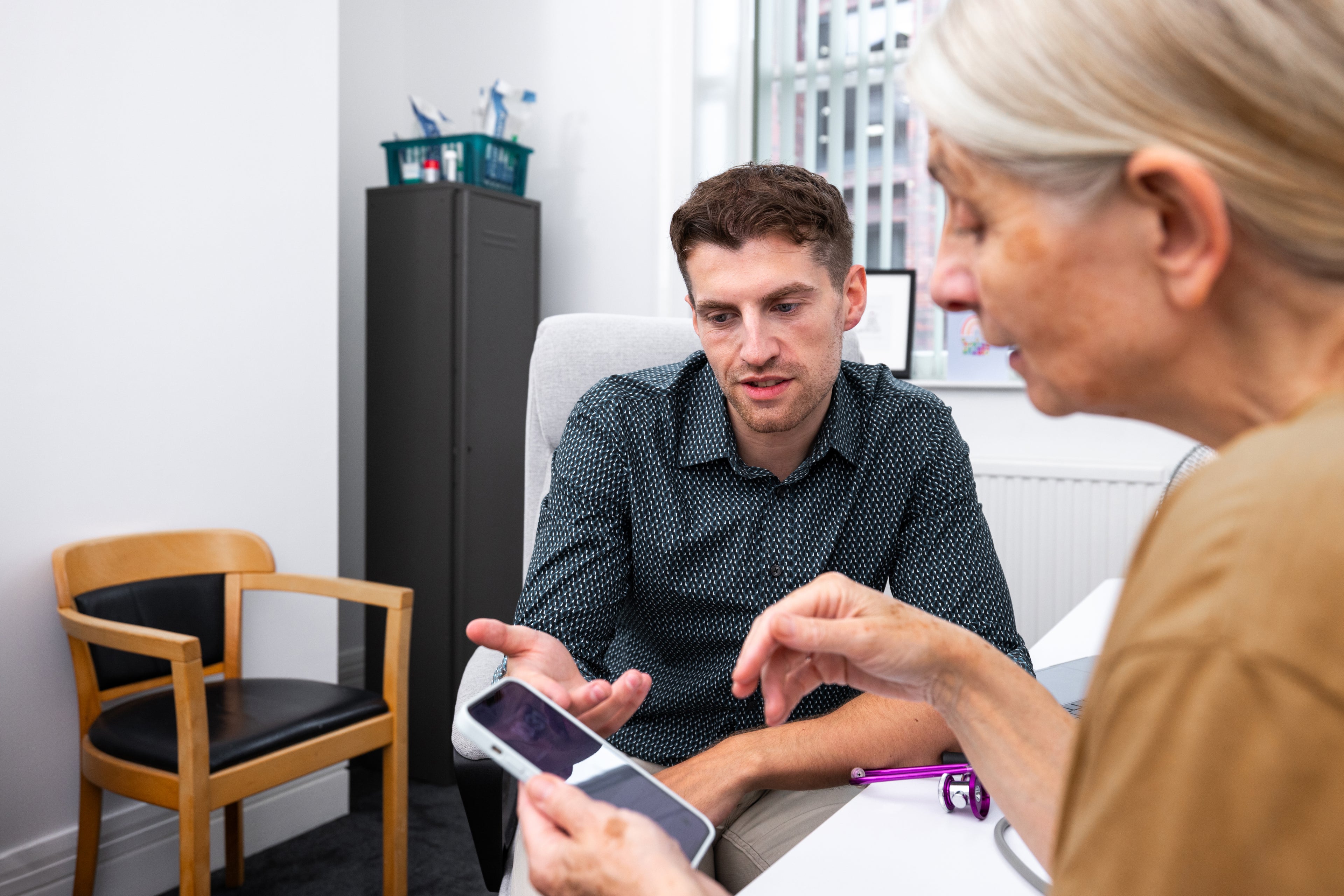 Doctor and patient discussion