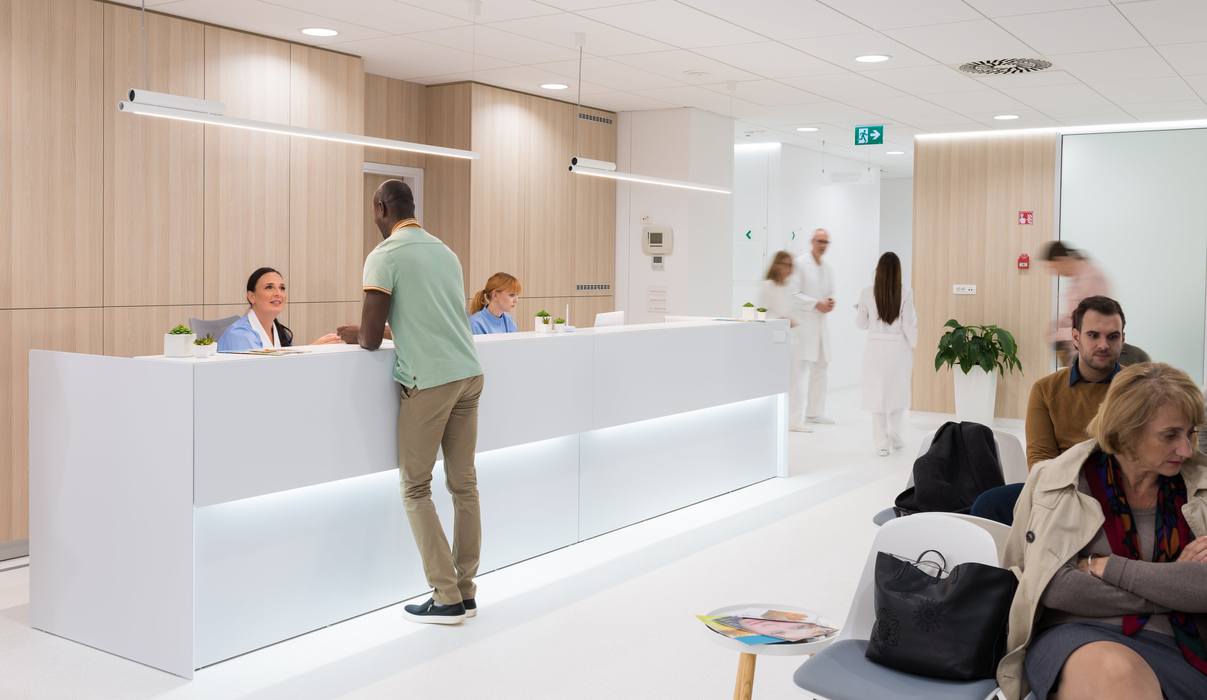 Reception area of a medical practice, representing tailored property finance and mortgage solutions for doctors looking to finance their practice property.