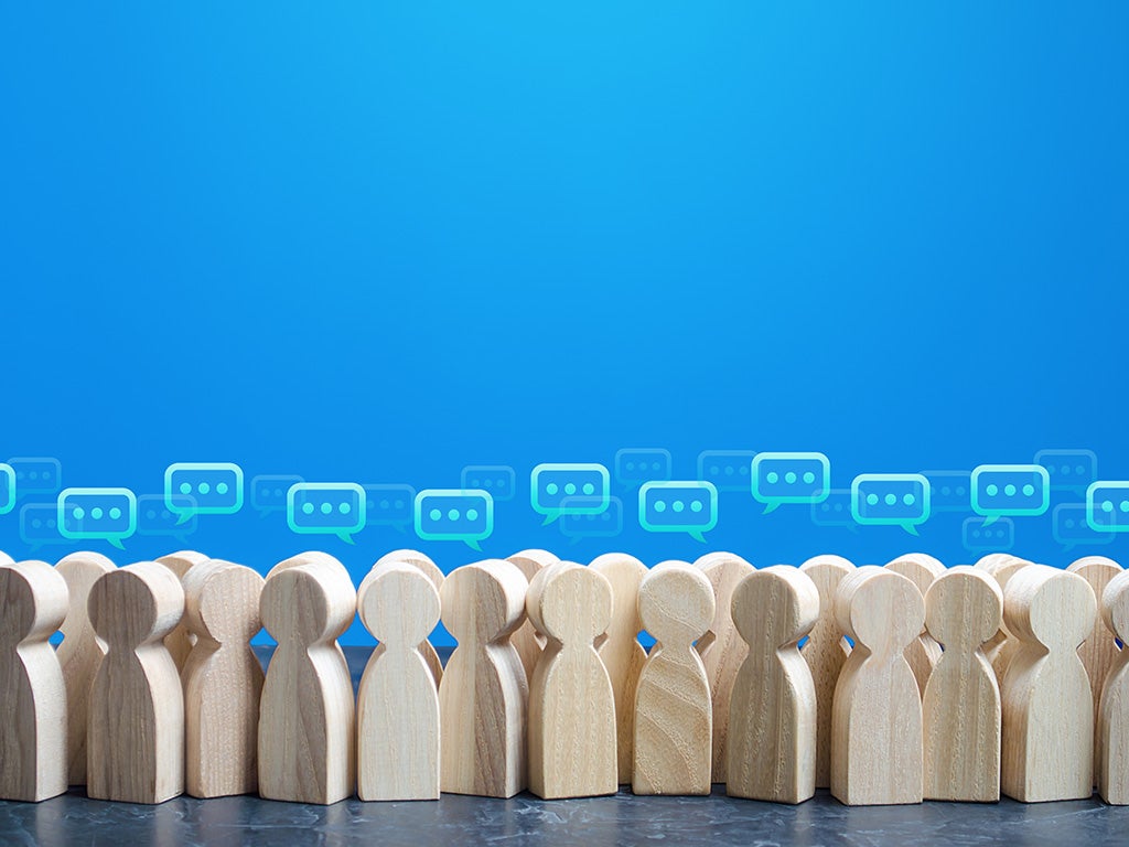 Wooden blocks talking