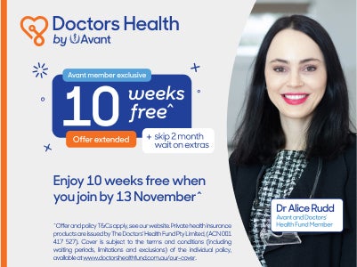 Doctors Health Fund 10 weeks free promo offer