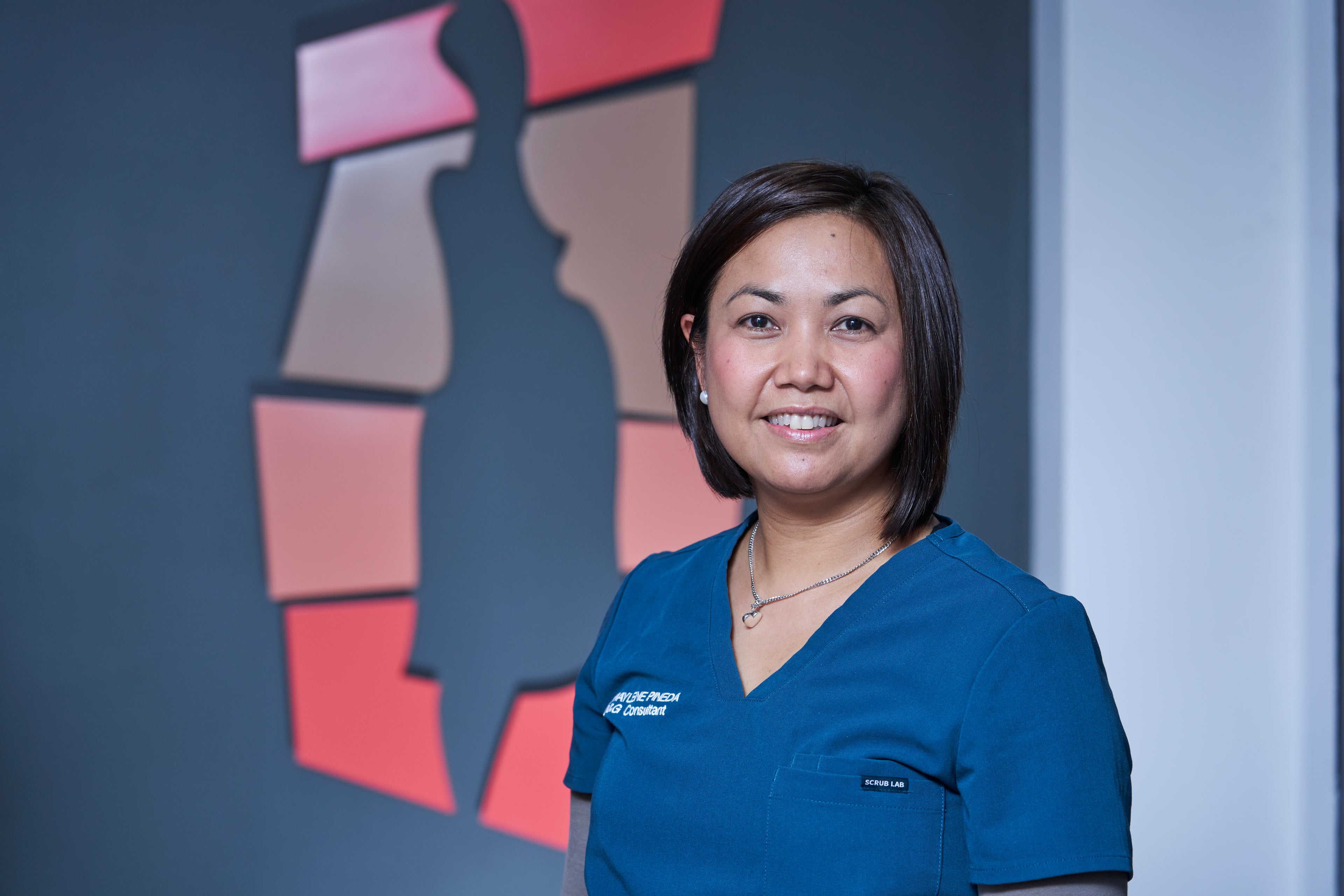 Doctor at her practice