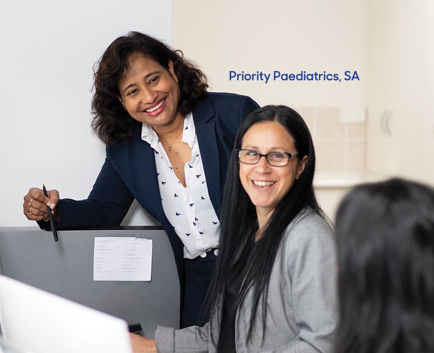 Doctors in a practice setting