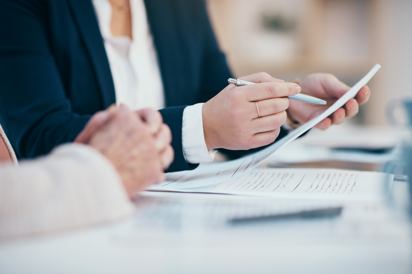 lawyers writing on paper