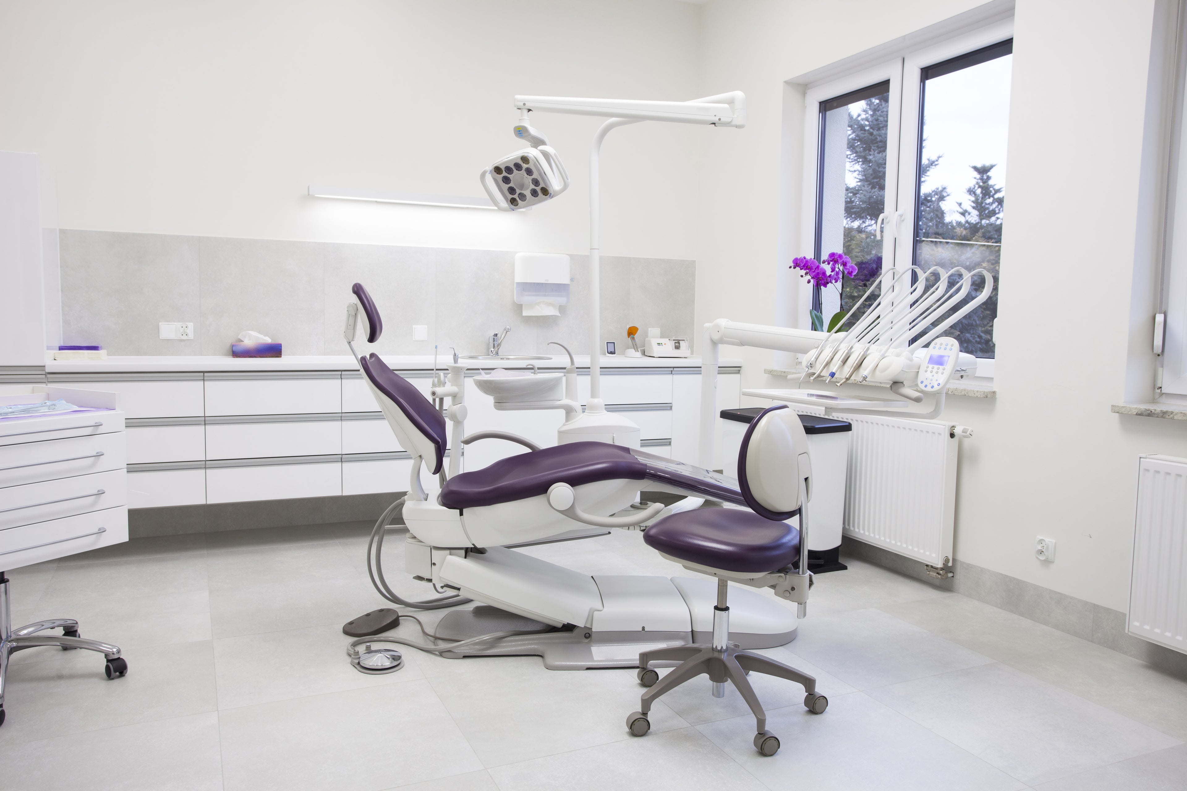 Dental practice patient room