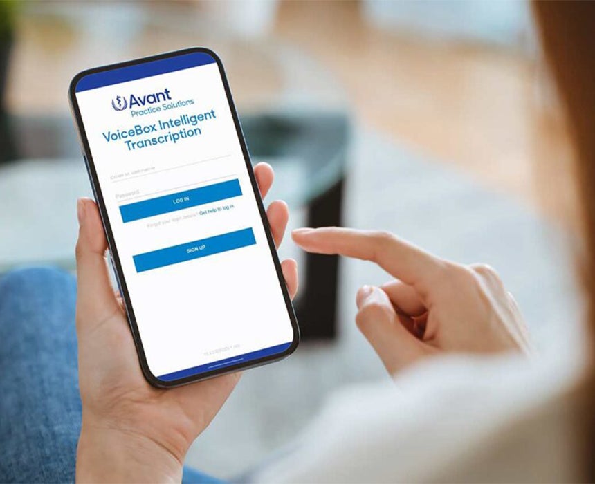 person using voicebox service