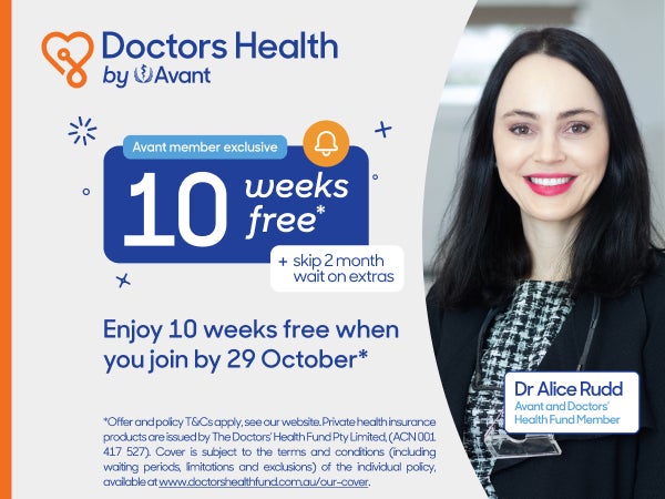 Medical indemnity, finance, practice solutions - Avant