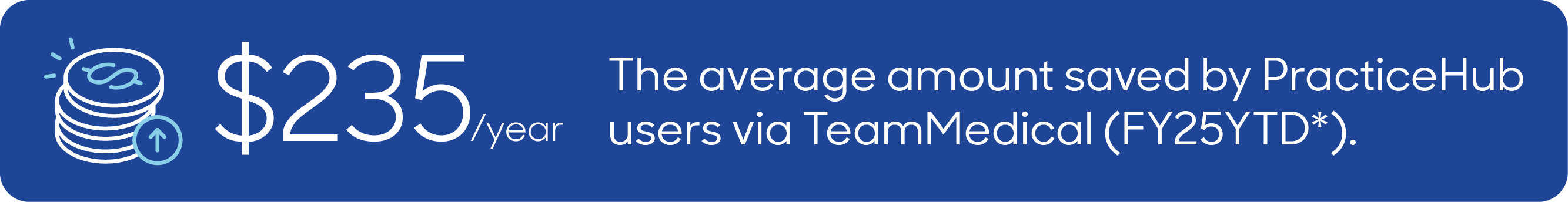 Save $235 a year with Practicehub