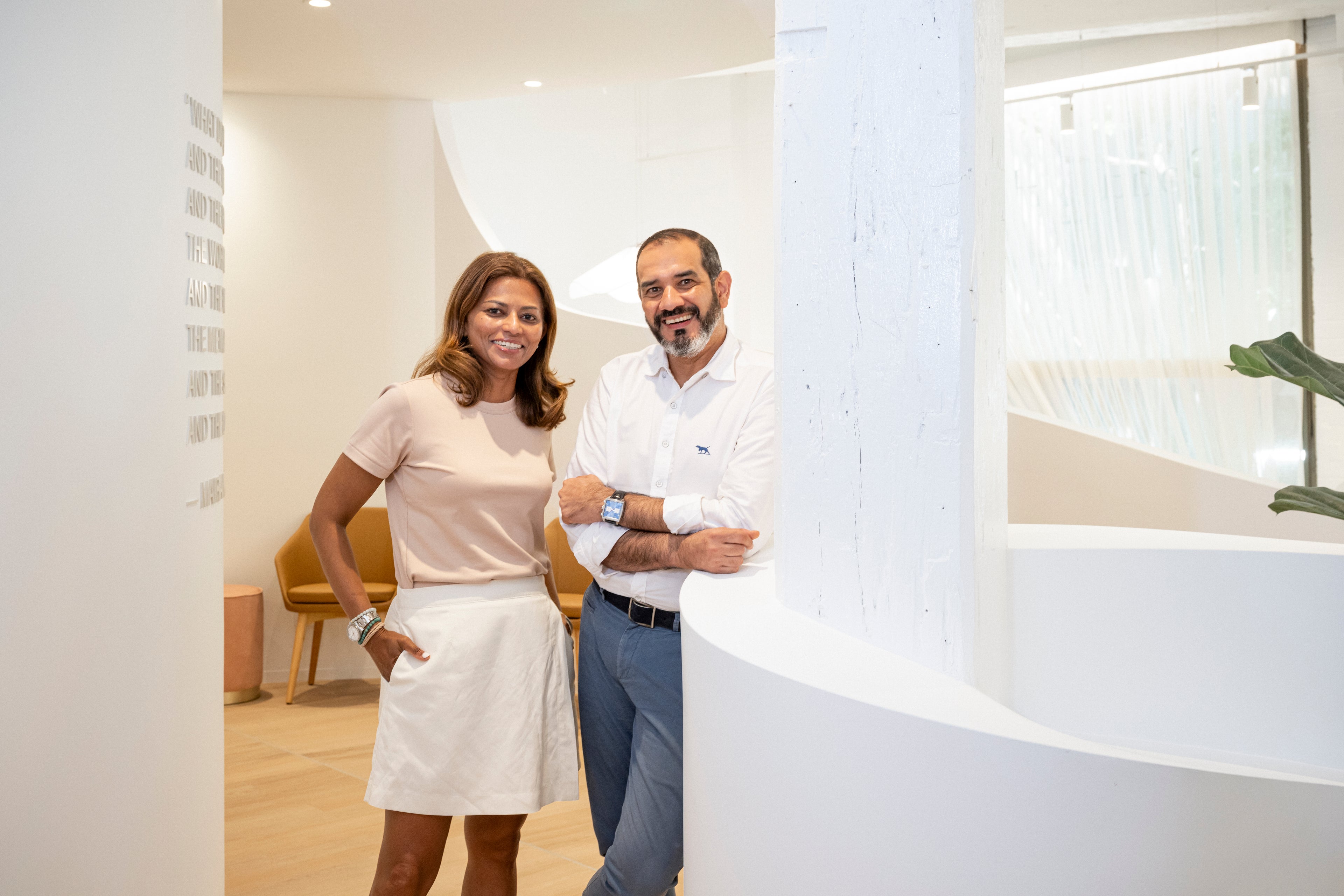 Dr Gaurav Tandon (right) and Hema Prakash of Ponti Health