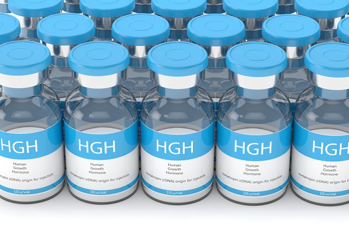 Human growth hormone vials