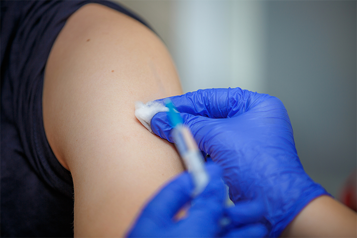 Patient preparation for vaccination