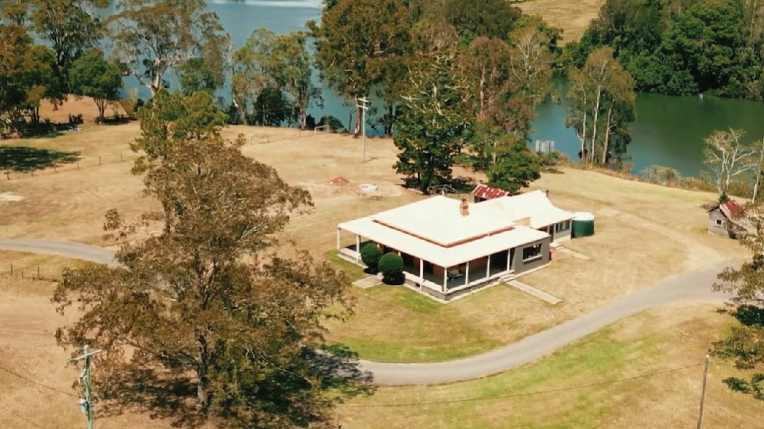 Aerial view of property