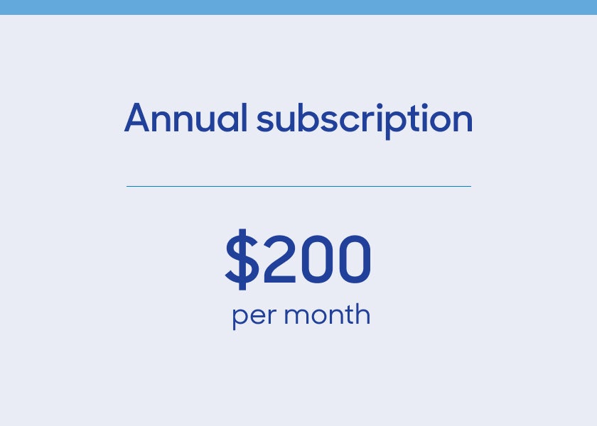 Annual subscription
