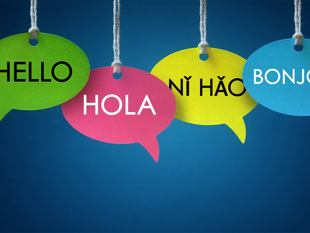 signs saying hello in different languages 
