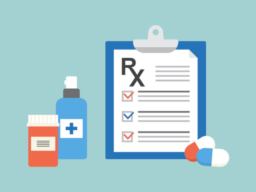 illustration of prescribing pad