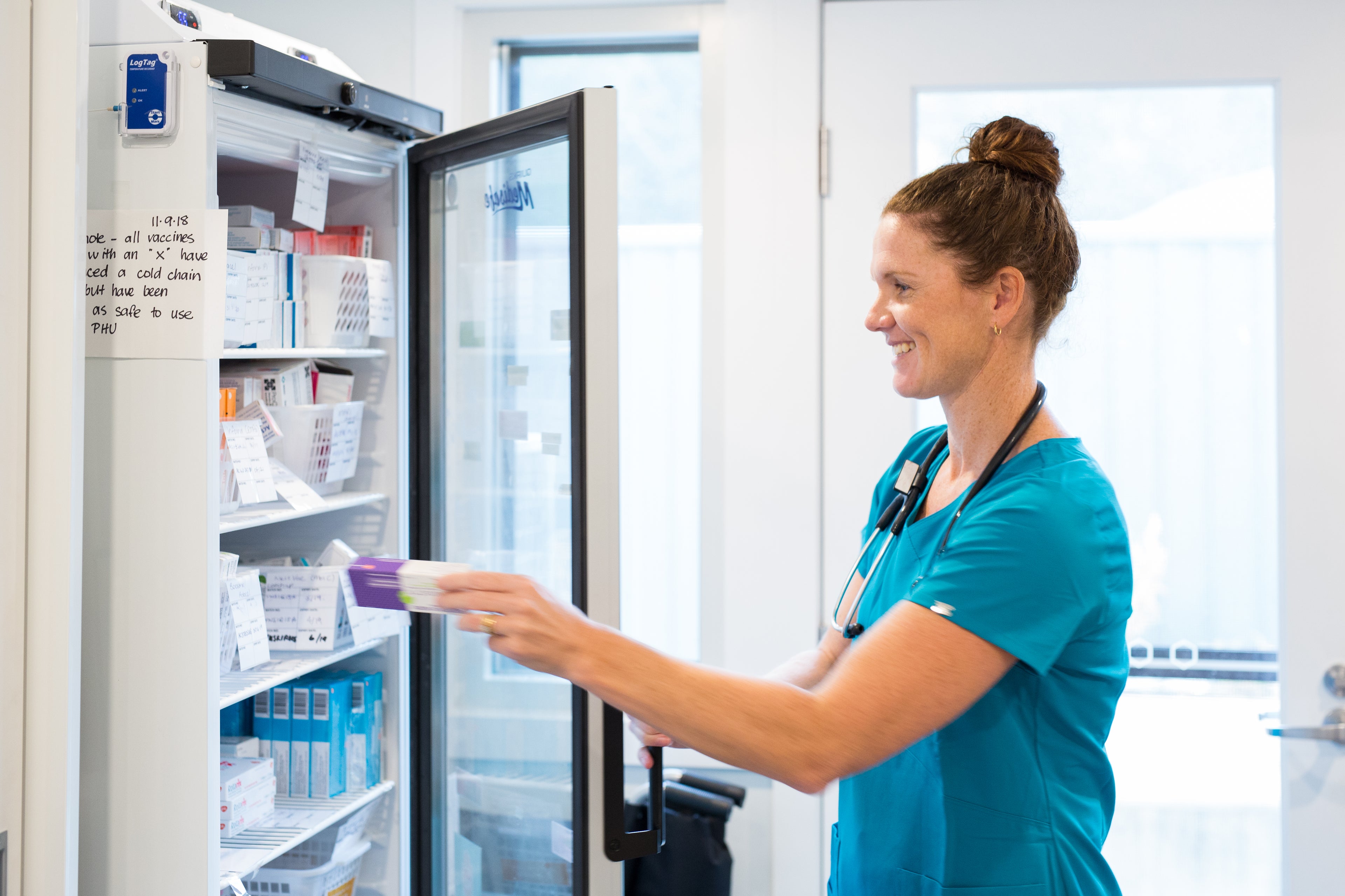 Doctor with patient in medical practice. 