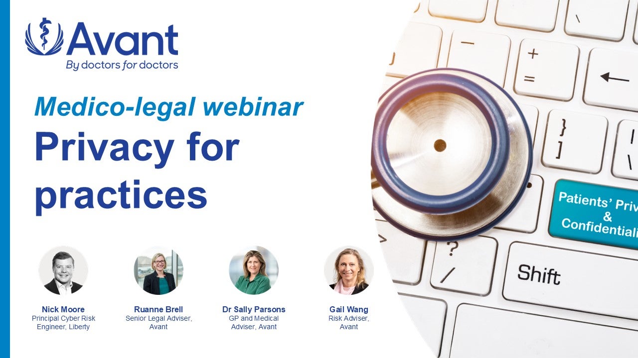 Privacy for practices - Avant