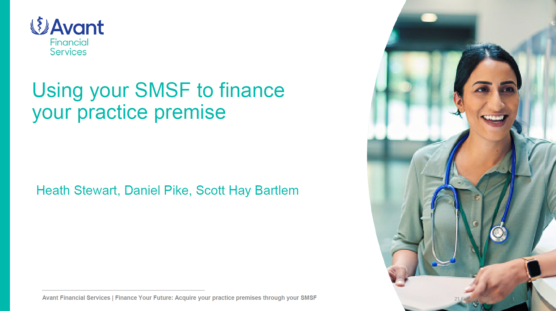 ‘Finance your future: acquiring your practice premises through your SMSF’ webinar